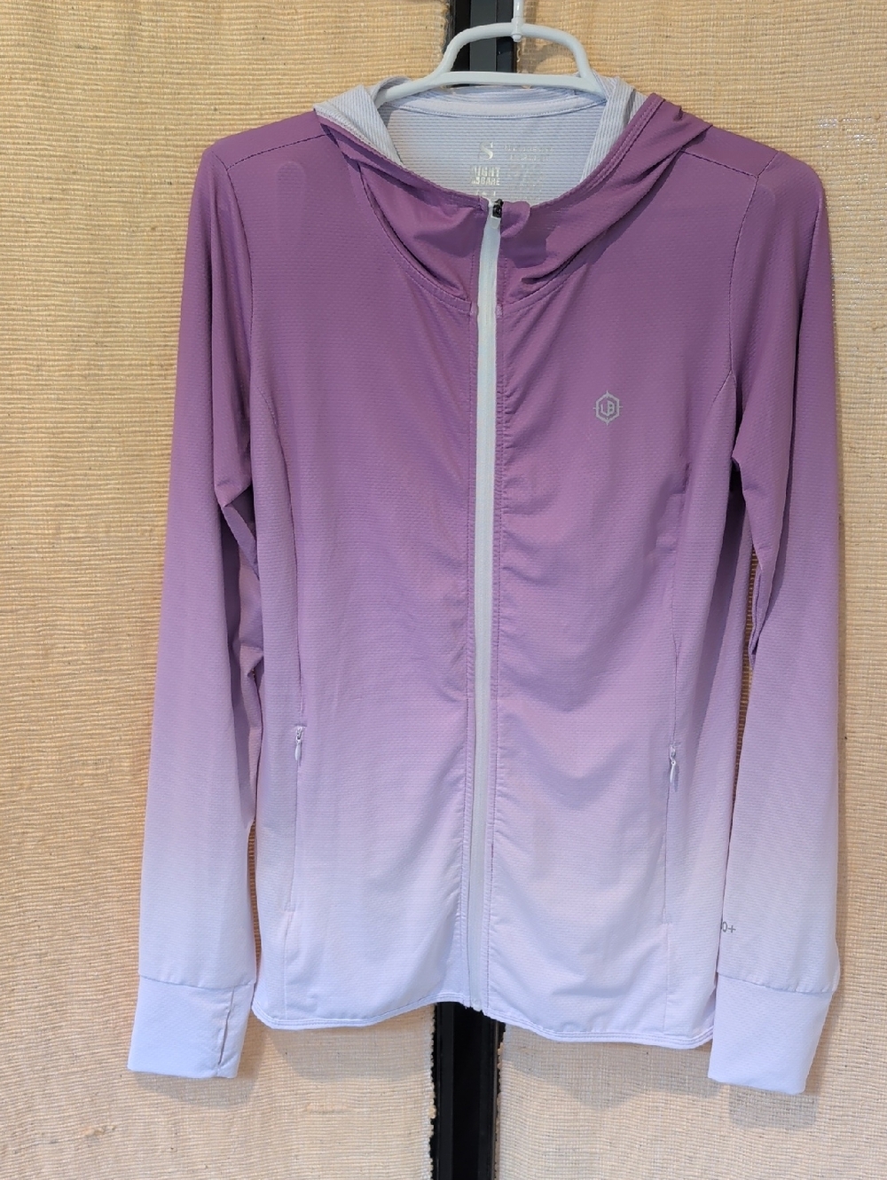 Light Purple Ombre Hooded Utility Jacket